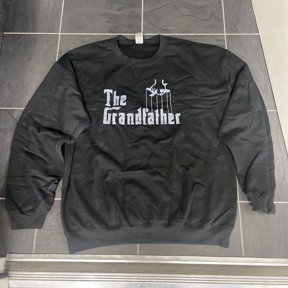 Grandfather Godfather Parody Sweatshirt Pullover Gift For Grandpa Size Large